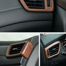 For Nissan Rogue 2014-2020 ABS Wood grain Dashboard L&R Air outlets vent Cover