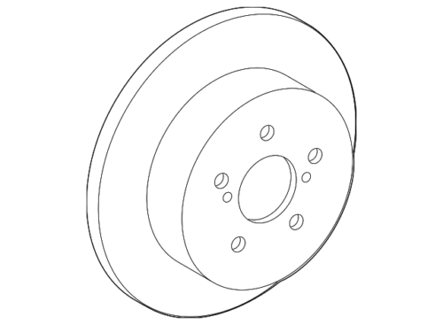 Genuine Toyota Disc Brake Rotor 42431-12310