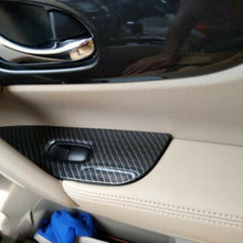 For Nissan Rogue 2014-20 ABS Carbon Fiber Car Window lift panel switch Trim 4PCS