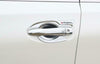 For Nissan Rogue 2014-2020 ABS Silver Car exterior outside door bowl Trim 4pcs