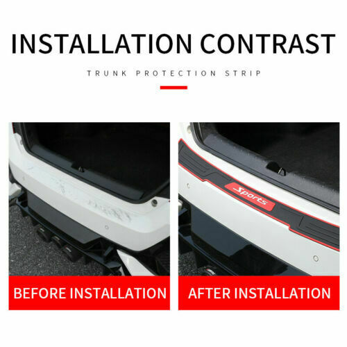 Car Rubber Rear Guard Bumper Protector Scratch Non-Slip Pad Cover Accessories