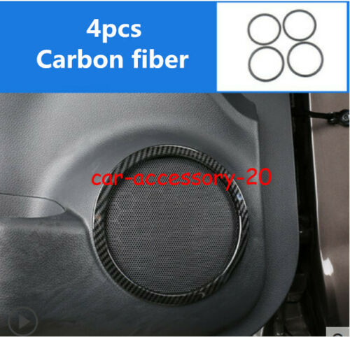 Carbon fiber Inner Door Audio Speaker Cover For Nissan Rogue X-Trail 2014-2020