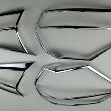 For Nissan Rogue 2017-2020 ABS Chrome Car Rear HeadLight Lamp Cover Trim 2pcs