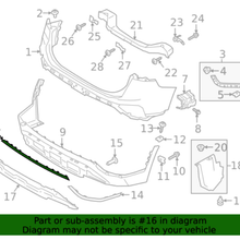 REAR Bumper Lower Center Molding ⭐GENUINE⭐ fits Hyundai Santa Fe 2019-2020