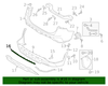 REAR Bumper Lower Center Molding ⭐GENUINE⭐ fits Hyundai Santa Fe 2019-2020