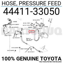 4441133050 Genuine Toyota HOSE, PRESSURE FEED 44411-33050