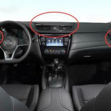 For Nissan Rogue 2014-2020 ABS Carbon Fiber Dashboard air outlets vent Trim 3pcs