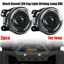 2x 4" inch 30W Round LED Fog Light Driving Lamp DRL for Jeep Wrangler 2007-2017