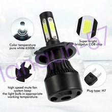 For Mercedes-Benz C250 C300 C350 Combo H7 High Low Beam LED Headlight Bulbs