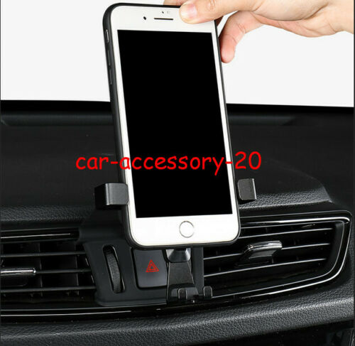 1x Carbon fiber Console Air Vent Phone holder For Nissan Rogue X-Trail 2014-2020