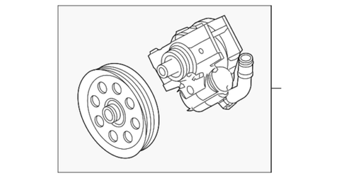 Genuine Ford Power Steering Pump BC3Z-3A696-A