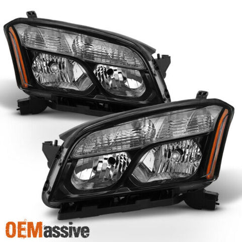 Fits 2013-2016 Chevy Chevrolet Trax Both Side Halogen Headlights Headlamps-Black