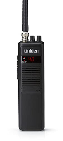 Uniden PRO401HH Professional Series 40 Channel Handheld CB Radio, 4 Watts Power with Hi/Low Power Switch, Auto noise cancellation, Belt Clip And Strap Included, 2.75in. x 4.33in. x 8.66in.