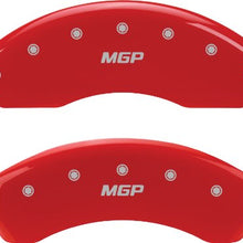 MGP Caliper Covers 12001SCHBRD Caliper Cover with Red Powder Coat Finish, (Set of 4)
